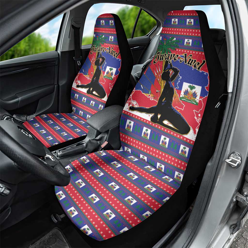 Ayiti Jwaye Nwel Car Seat Cover Haiti Merry Christmas - Wonder Print Shop
