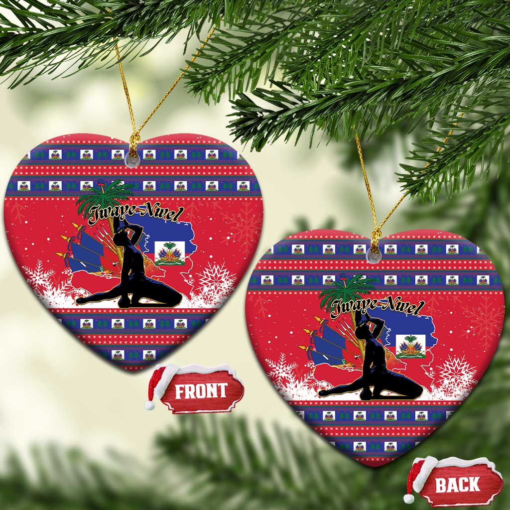 Ayiti Jwaye Nwel Ceramic Ornament Haiti Merry Christmas - Wonder Print Shop