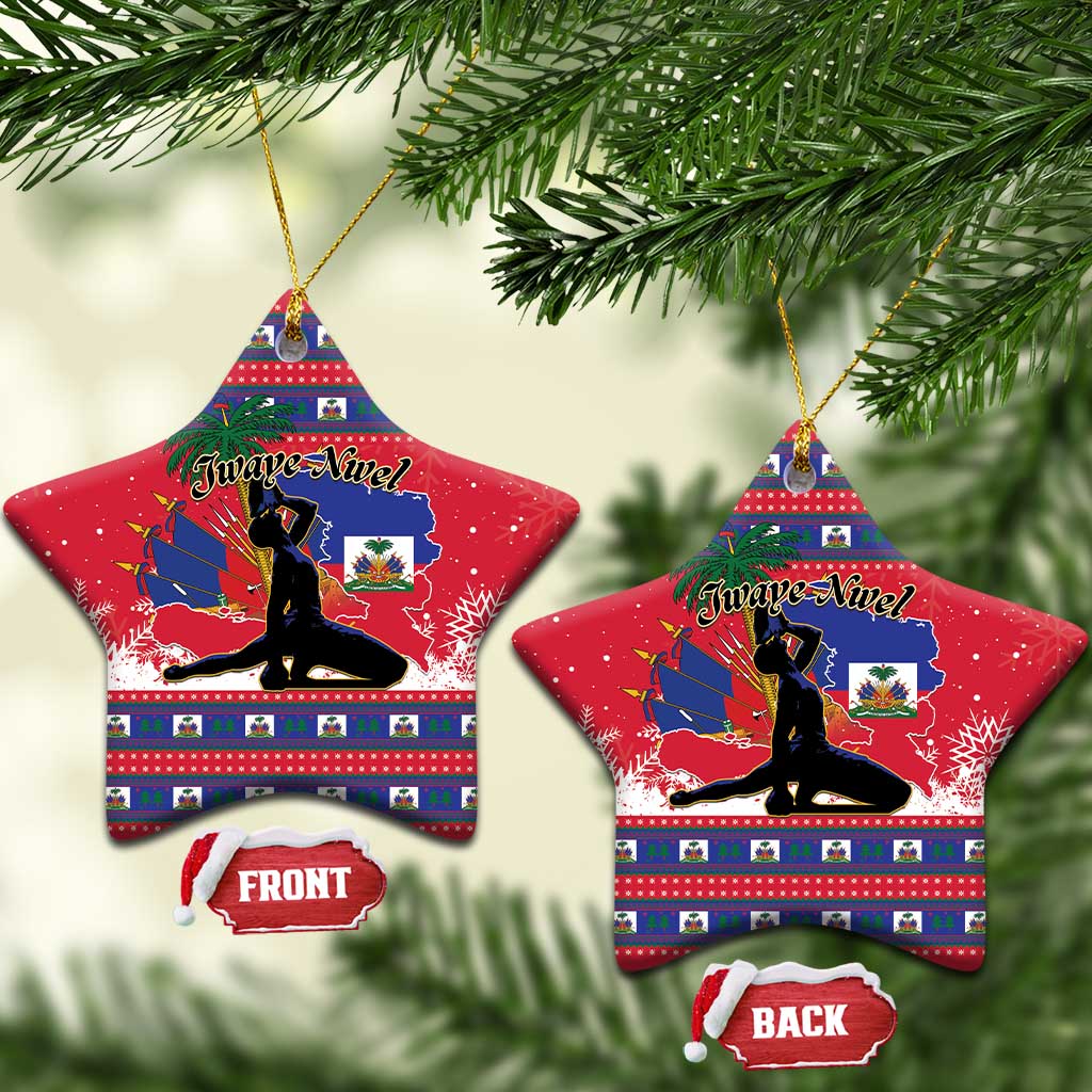 Ayiti Jwaye Nwel Ceramic Ornament Haiti Merry Christmas - Wonder Print Shop