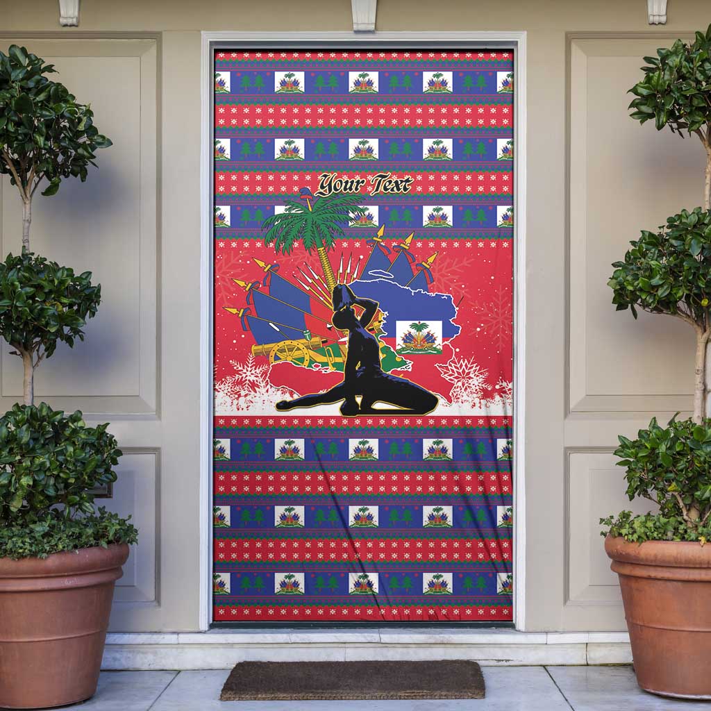 Personalized Ayiti Jwaye Nwel Door Cover Haiti Merry Christmas - Wonder Print Shop