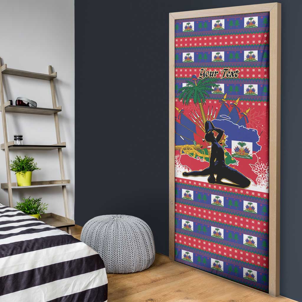 Personalized Ayiti Jwaye Nwel Door Cover Haiti Merry Christmas - Wonder Print Shop