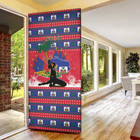 Personalized Ayiti Jwaye Nwel Door Cover Haiti Merry Christmas - Wonder Print Shop