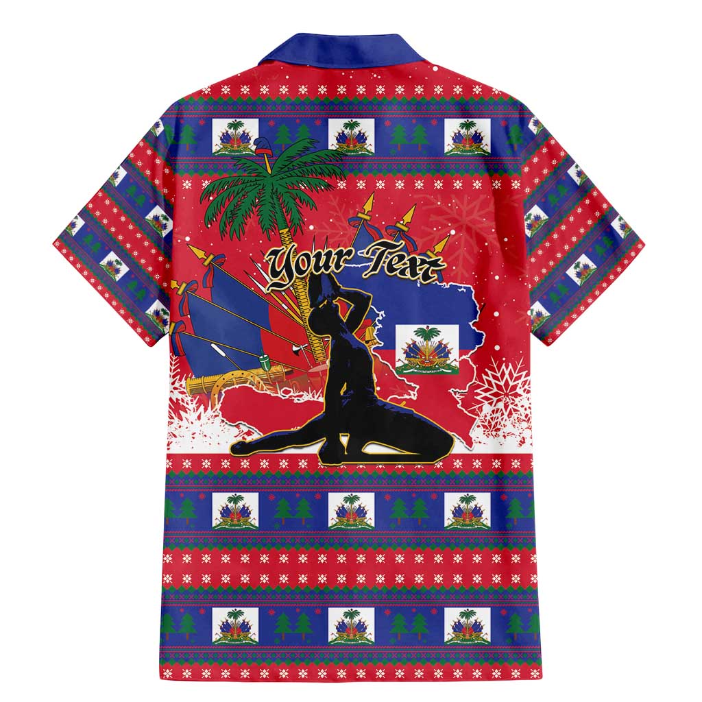 Personalized Ayiti Jwaye Nwel Family Matching Mermaid Dress and Hawaiian Shirt Haiti Merry Christmas - Wonder Print Shop