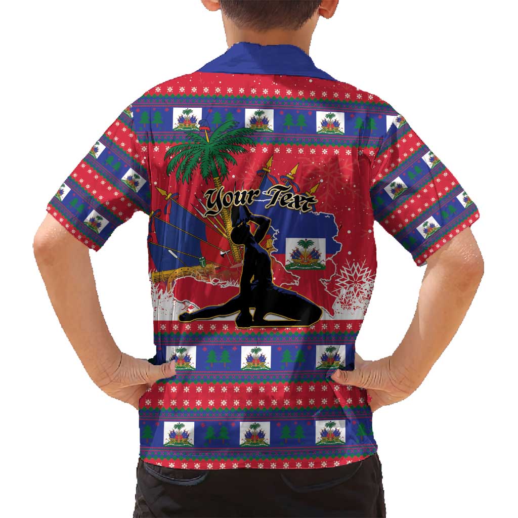 Personalized Ayiti Jwaye Nwel Family Matching Puletasi and Hawaiian Shirt Haiti Merry Christmas - Wonder Print Shop