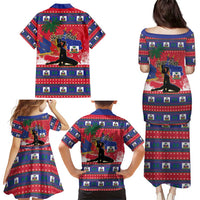 Personalized Ayiti Jwaye Nwel Family Matching Puletasi and Hawaiian Shirt Haiti Merry Christmas - Wonder Print Shop