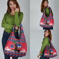 Ayiti Jwaye Nwel Grocery Bag Haiti Merry Christmas - Wonder Print Shop