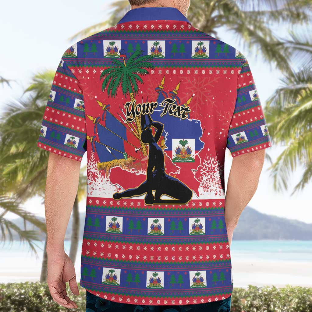 Personalized Ayiti Jwaye Nwel Hawaiian Shirt Haiti Merry Christmas - Wonder Print Shop