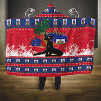 Ayiti Jwaye Nwel Hooded Blanket Haiti Merry Christmas - Wonder Print Shop