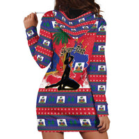 Personalized Ayiti Jwaye Nwel Hoodie Dress Haiti Merry Christmas - Wonder Print Shop