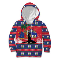 Personalized Ayiti Jwaye Nwel Kid Hoodie Haiti Merry Christmas - Wonder Print Shop