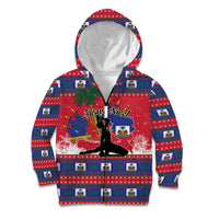 Personalized Ayiti Jwaye Nwel Kid Hoodie Haiti Merry Christmas - Wonder Print Shop