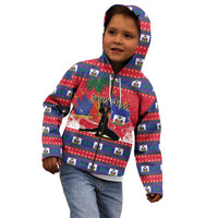 Personalized Ayiti Jwaye Nwel Kid Hoodie Haiti Merry Christmas - Wonder Print Shop