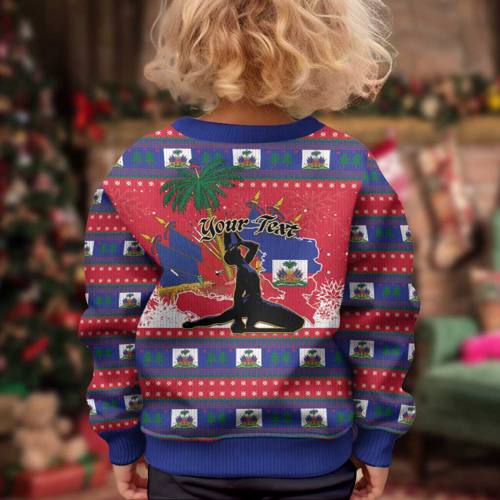 Ayiti Jwaye Nwel Kid Ugly Christmas Sweater Haiti Merry Christmas - Wonder Print Shop