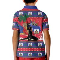 Personalized Ayiti Jwaye Nwel Kid Polo Shirt Haiti Merry Christmas - Wonder Print Shop