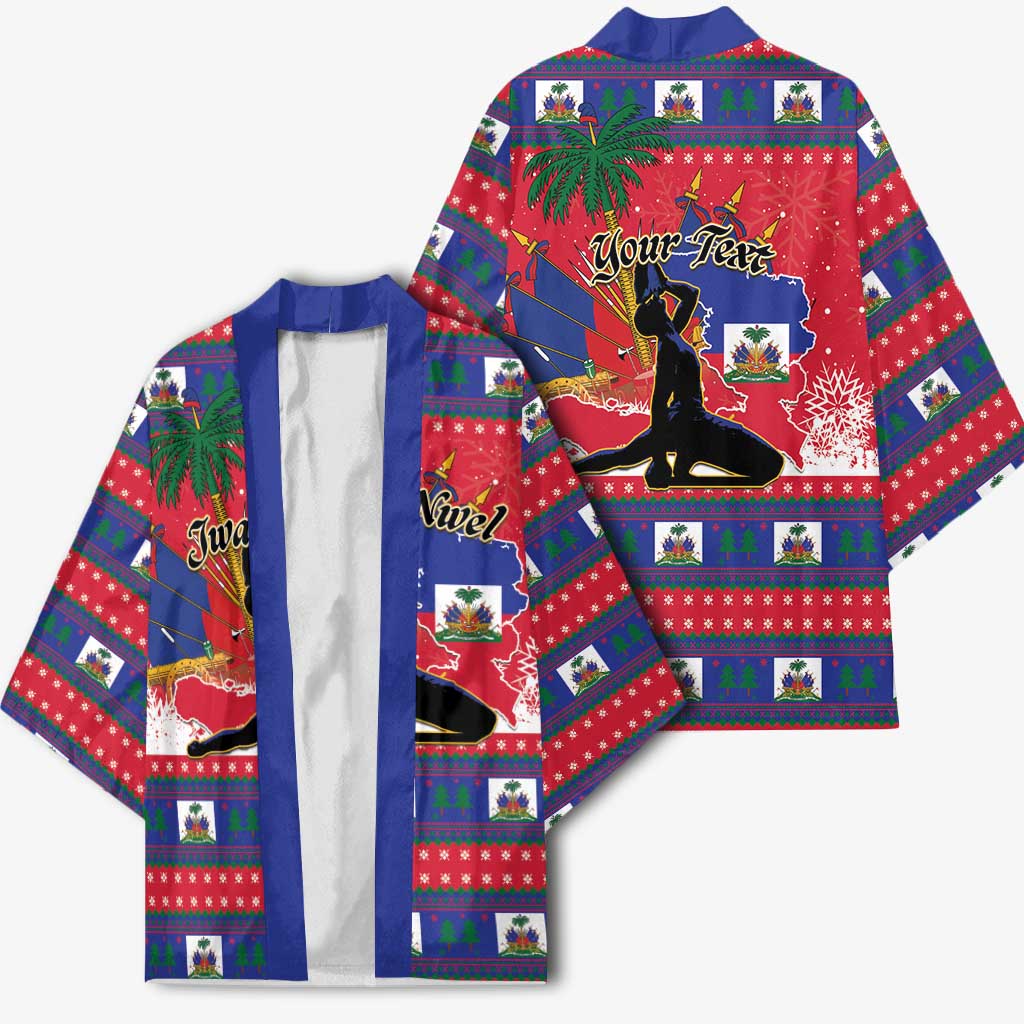 Personalized Ayiti Jwaye Nwel Kimono Haiti Merry Christmas - Wonder Print Shop
