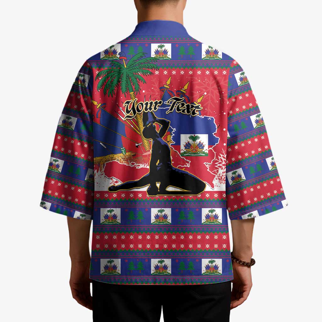 Personalized Ayiti Jwaye Nwel Kimono Haiti Merry Christmas - Wonder Print Shop