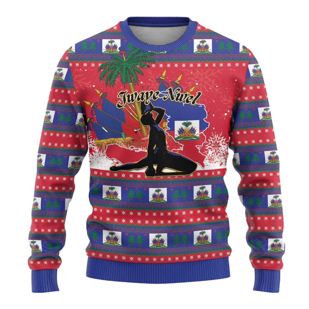 Ayiti Jwaye Nwel Ugly Christmas Sweater Haiti Merry Christmas - Wonder Print Shop