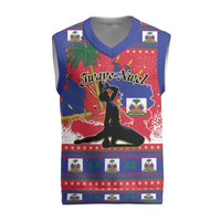Ayiti Jwaye Nwel Christmas Knitted V-Neck Vest Haiti Merry Christmas - Wonder Print Shop