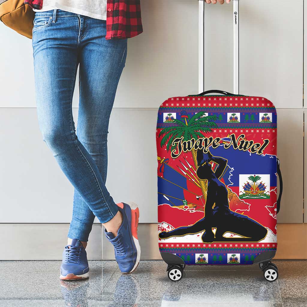 Ayiti Jwaye Nwel Luggage Cover Haiti Merry Christmas - Wonder Print Shop