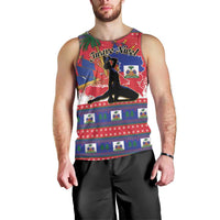 Personalized Ayiti Jwaye Nwel Men Tank Top Haiti Merry Christmas - Wonder Print Shop