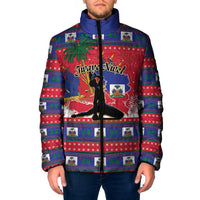 Personalized Ayiti Jwaye Nwel Padded Jacket Haiti Merry Christmas - Wonder Print Shop