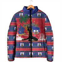 Personalized Ayiti Jwaye Nwel Padded Jacket Haiti Merry Christmas - Wonder Print Shop