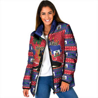 Personalized Ayiti Jwaye Nwel Padded Jacket Haiti Merry Christmas - Wonder Print Shop