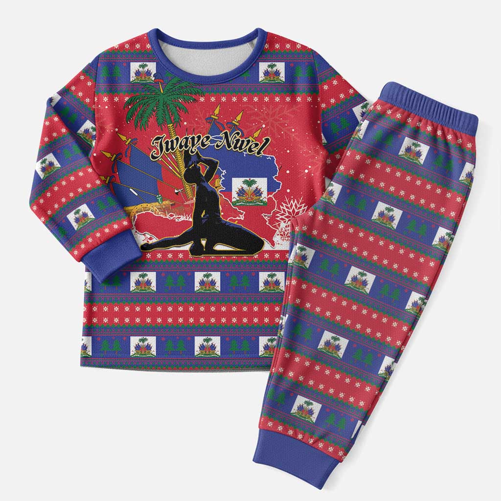 Ayiti Jwaye Nwel Christmas Pajama Set Haiti Merry Christmas - Wonder Print Shop