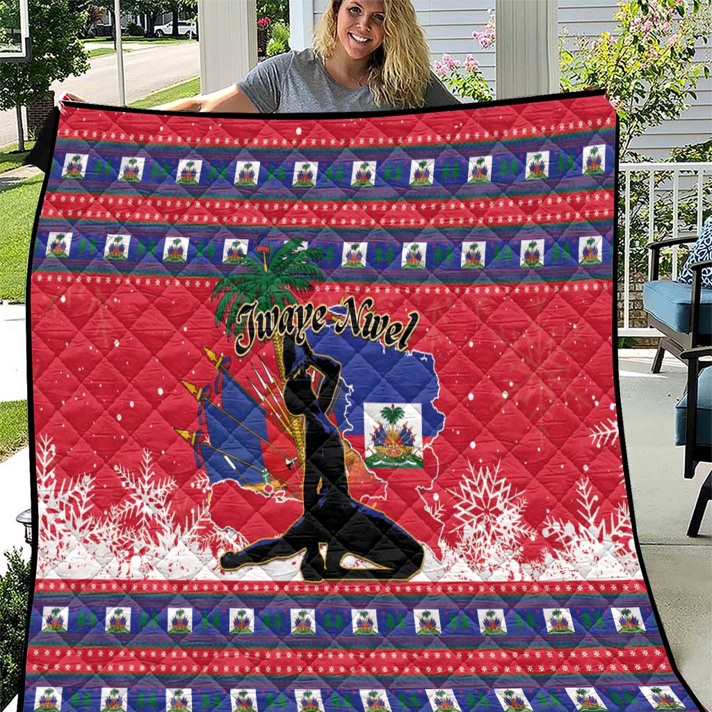 Ayiti Jwaye Nwel Quilt Haiti Merry Christmas - Wonder Print Shop