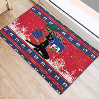 Ayiti Jwaye Nwel Rubber Doormat Haiti Merry Christmas - Wonder Print Shop