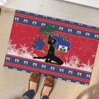 Ayiti Jwaye Nwel Rubber Doormat Haiti Merry Christmas - Wonder Print Shop