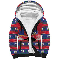 Personalized Ayiti Jwaye Nwel Sherpa Hoodie Haiti Merry Christmas - Wonder Print Shop
