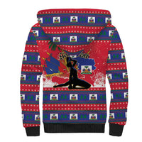 Personalized Ayiti Jwaye Nwel Sherpa Hoodie Haiti Merry Christmas - Wonder Print Shop