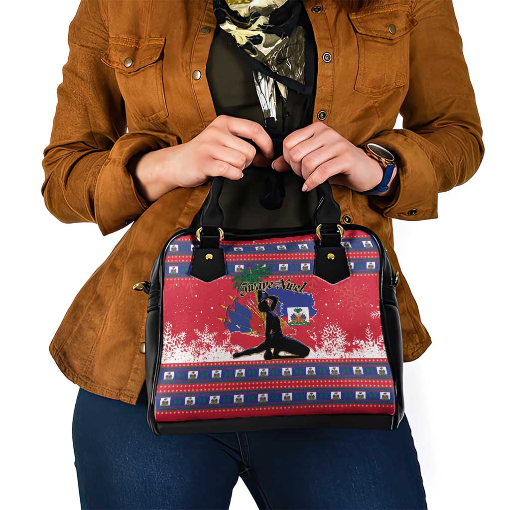 Ayiti Jwaye Nwel Shoulder Handbag Haiti Merry Christmas - Wonder Print Shop