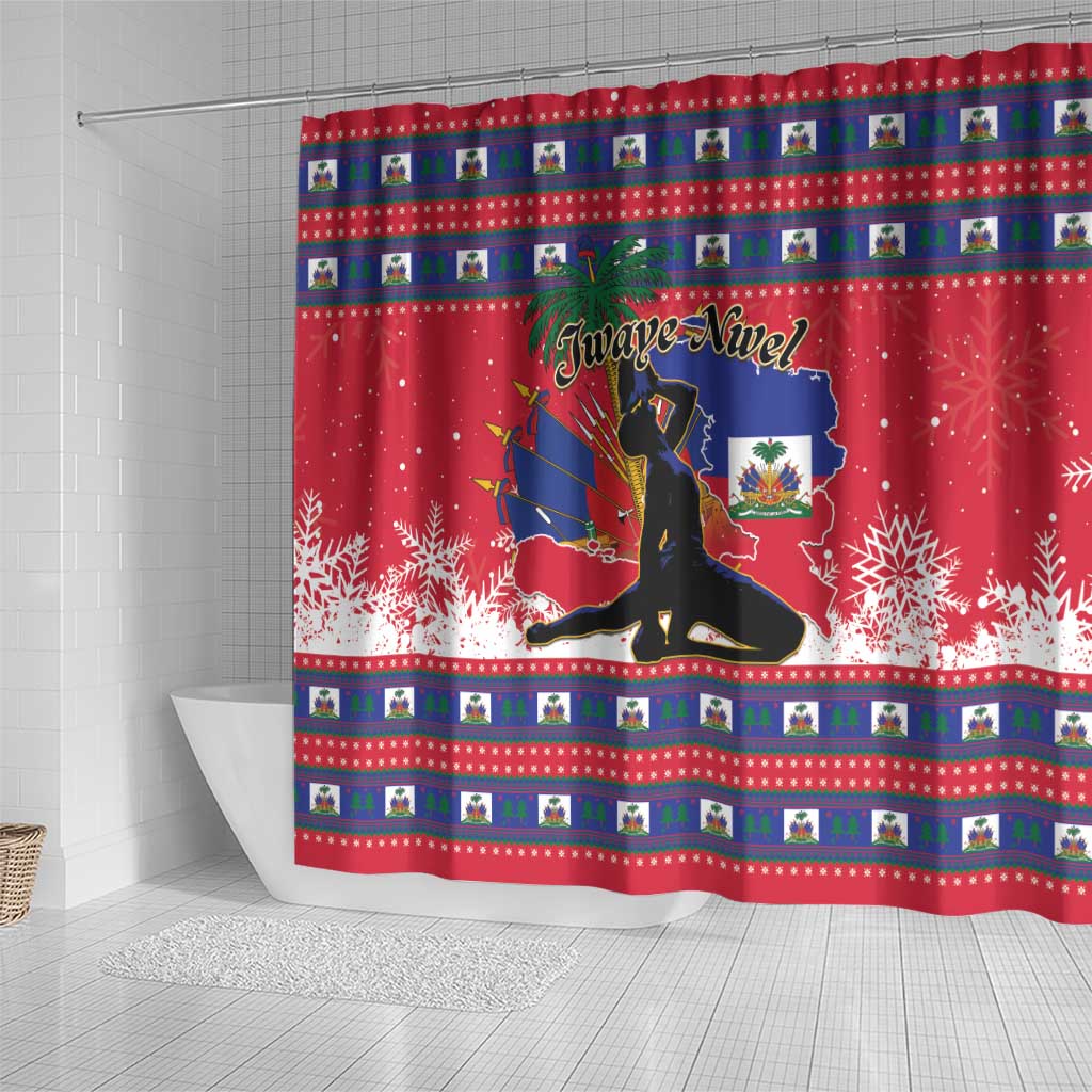 Ayiti Jwaye Nwel Shower Curtain Haiti Merry Christmas - Wonder Print Shop