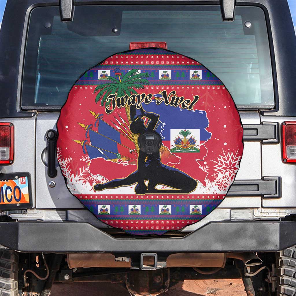 Ayiti Jwaye Nwel Spare Tire Cover Haiti Merry Christmas - Wonder Print Shop