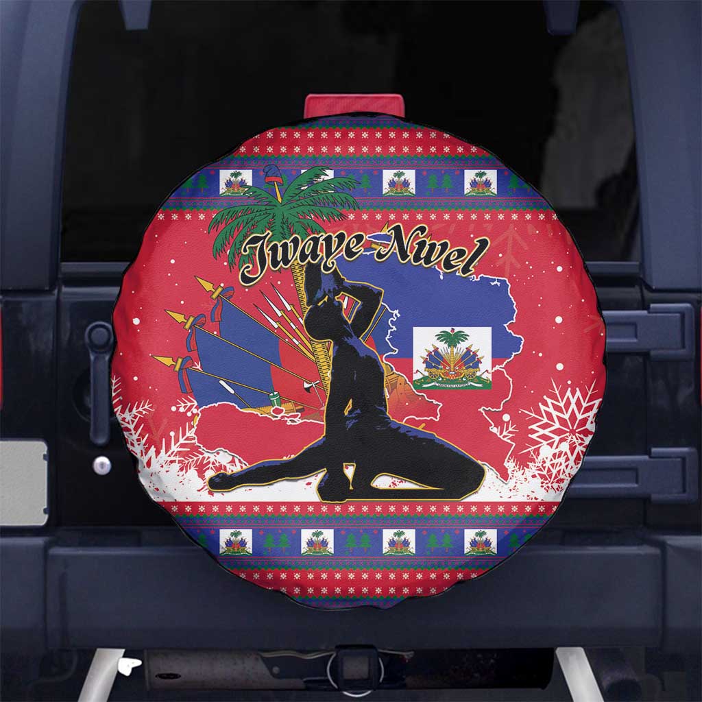 Ayiti Jwaye Nwel Spare Tire Cover Haiti Merry Christmas - Wonder Print Shop
