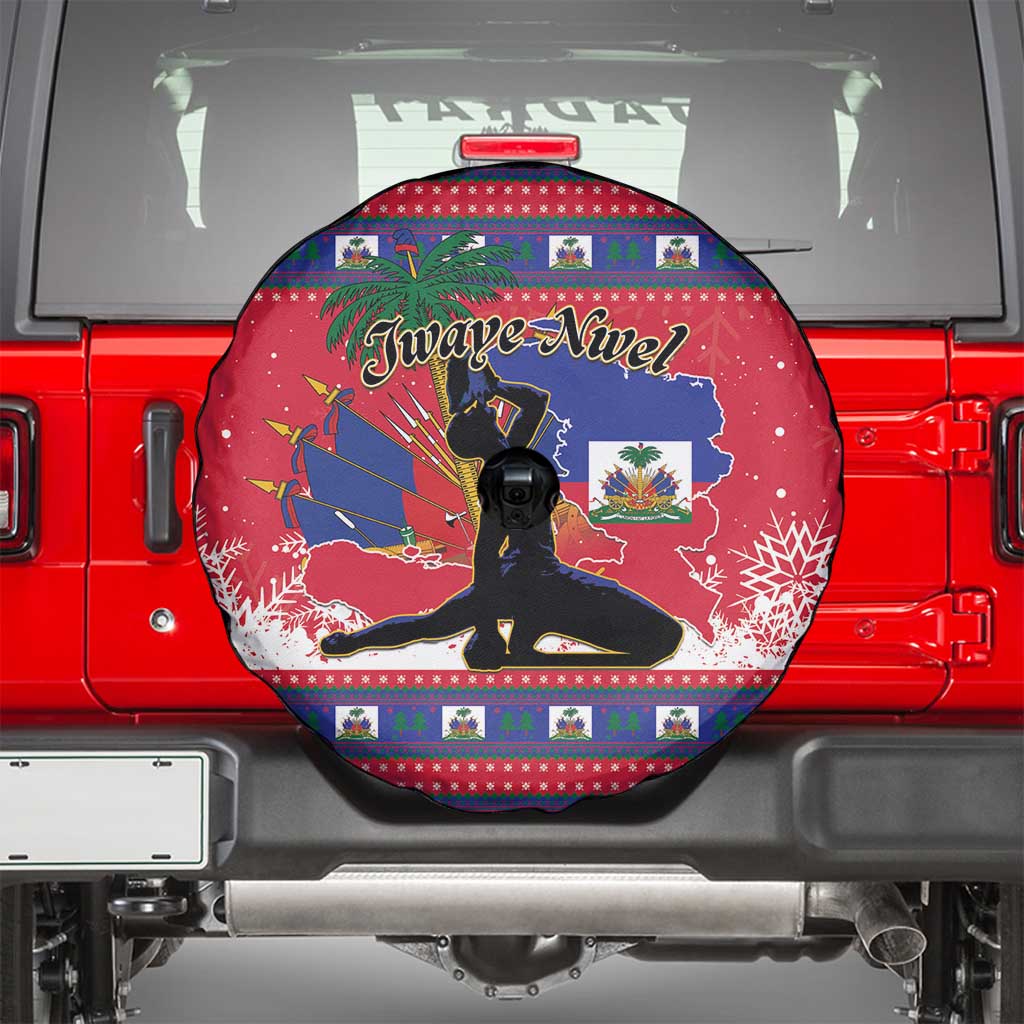 Ayiti Jwaye Nwel Spare Tire Cover Haiti Merry Christmas - Wonder Print Shop