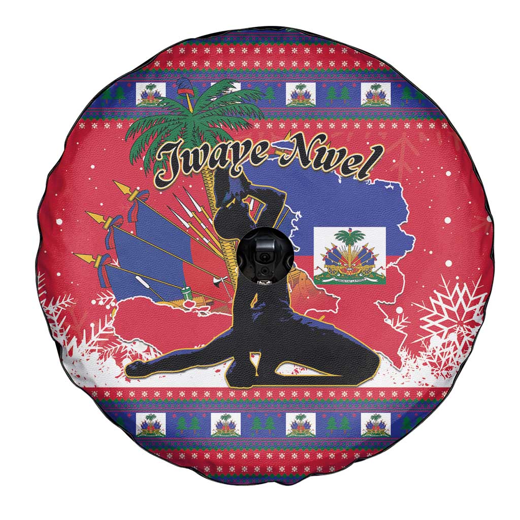 Ayiti Jwaye Nwel Spare Tire Cover Haiti Merry Christmas - Wonder Print Shop