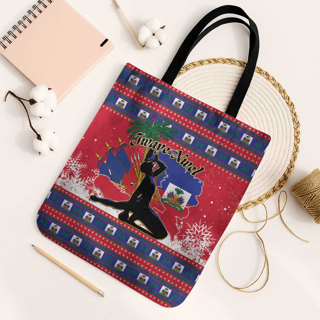 Ayiti Jwaye Nwel Tote Bag Haiti Merry Christmas - Wonder Print Shop