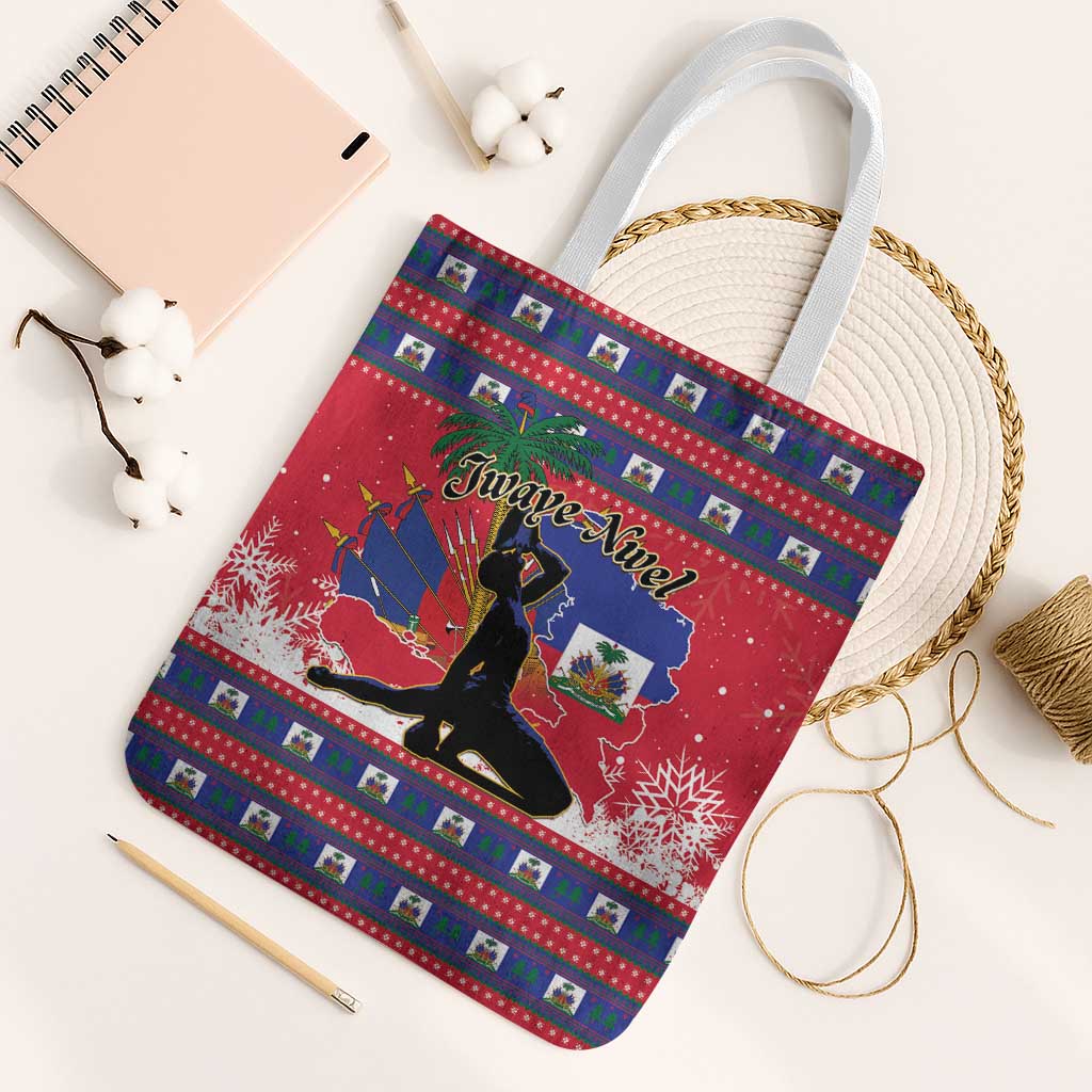 Ayiti Jwaye Nwel Tote Bag Haiti Merry Christmas - Wonder Print Shop