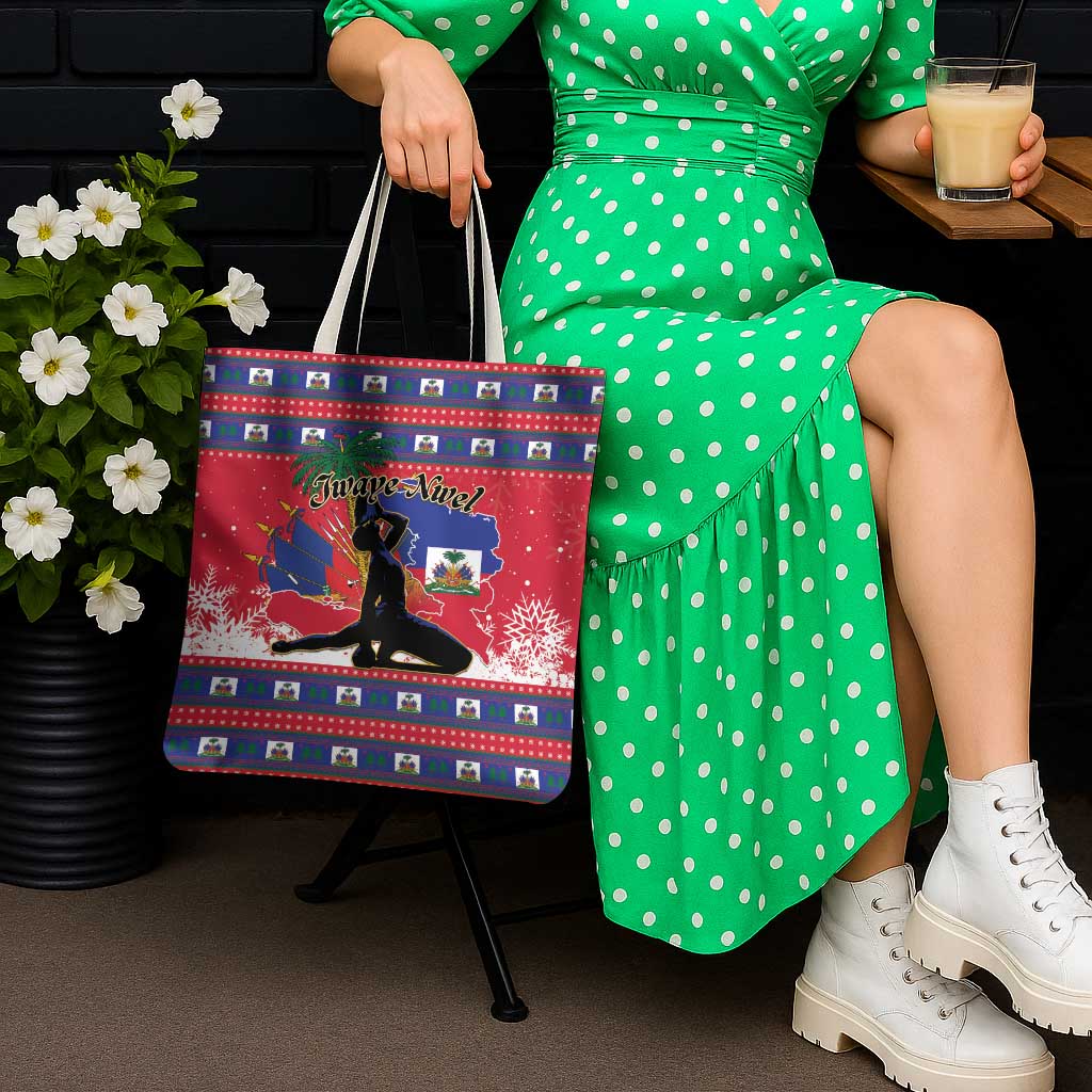 Ayiti Jwaye Nwel Tote Bag Haiti Merry Christmas - Wonder Print Shop