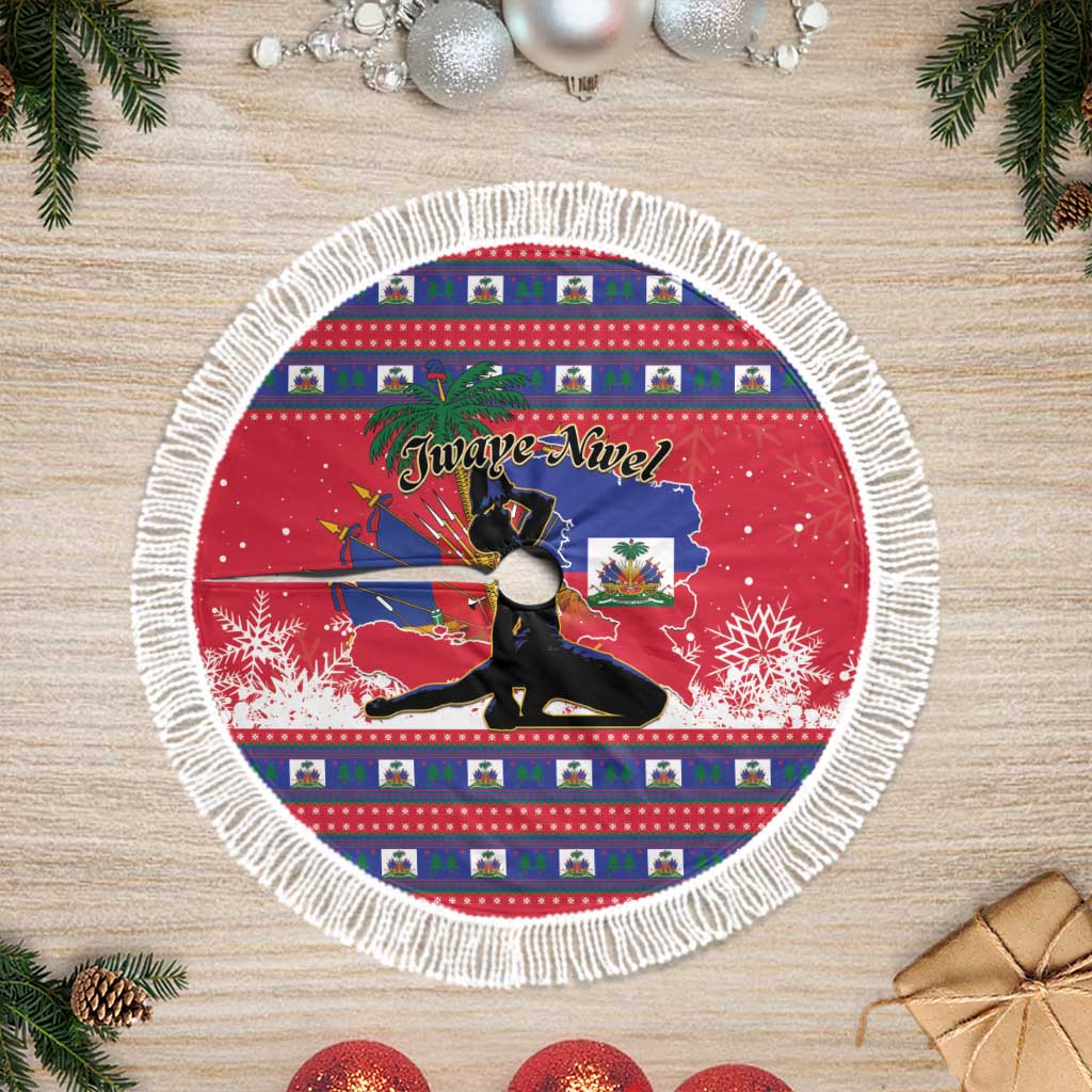 Ayiti Jwaye Nwel Tree Skirt Haiti Merry Christmas - Wonder Print Shop