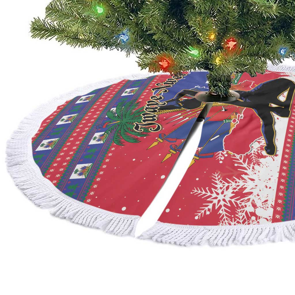 Ayiti Jwaye Nwel Tree Skirt Haiti Merry Christmas - Wonder Print Shop