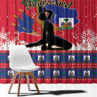 Ayiti Jwaye Nwel Window Curtain Haiti Merry Christmas - Wonder Print Shop