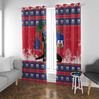 Ayiti Jwaye Nwel Window Curtain Haiti Merry Christmas - Wonder Print Shop