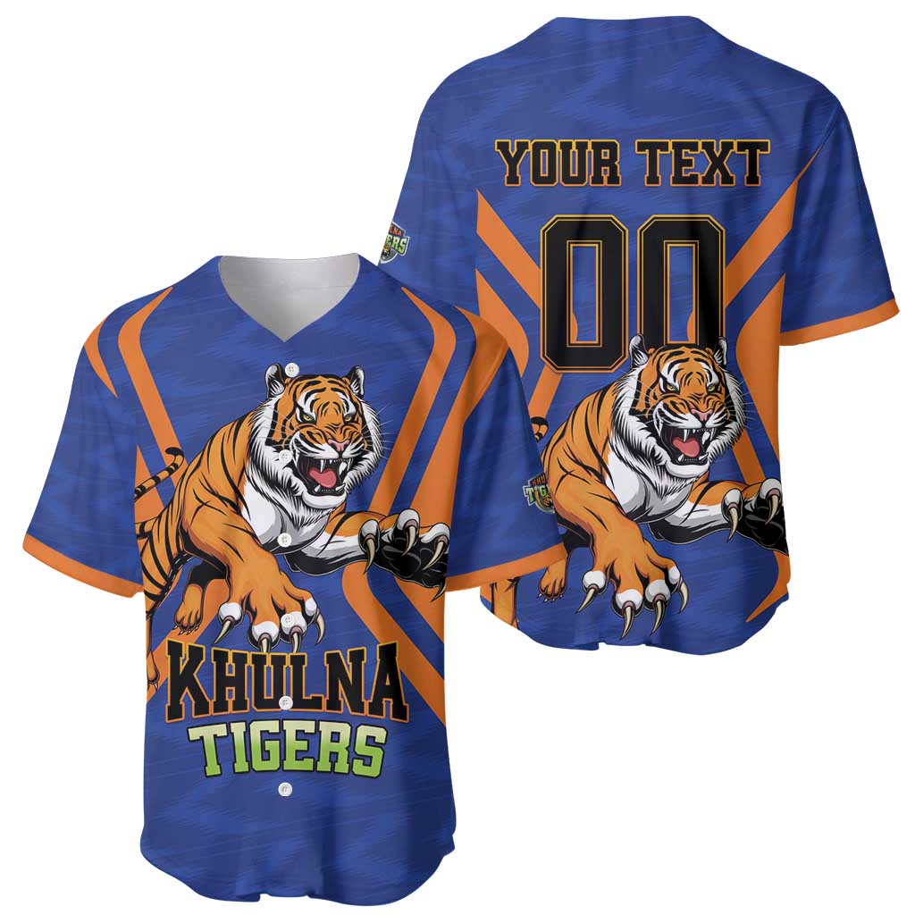 Custom Khulna Cricket Tigers Baseball Jersey Ready to Roar - Wonder Print Shop