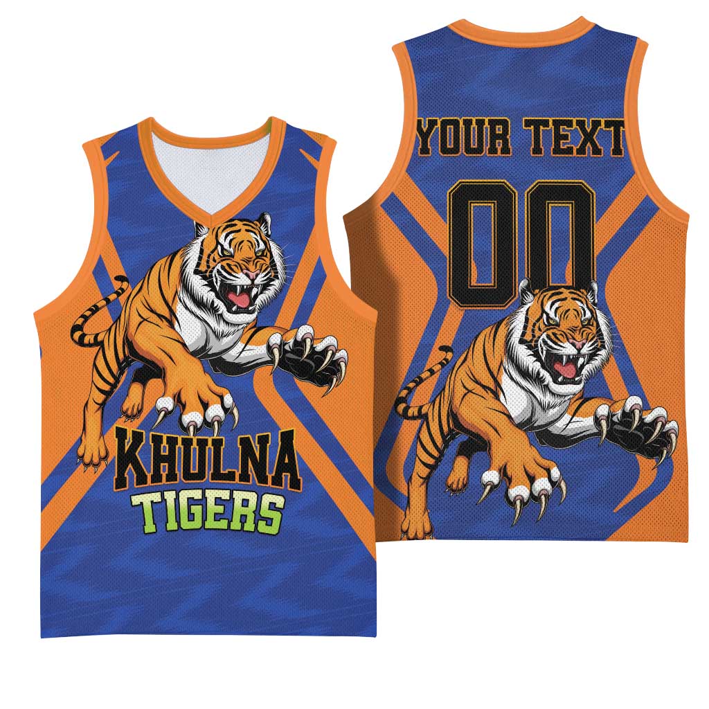 Custom Khulna Cricket Tigers Basketball Jersey Ready to Roar - Wonder Print Shop