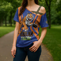 Custom Khulna Cricket Tigers Cross Shoulder Shirt Ready to Roar - Wonder Print Shop