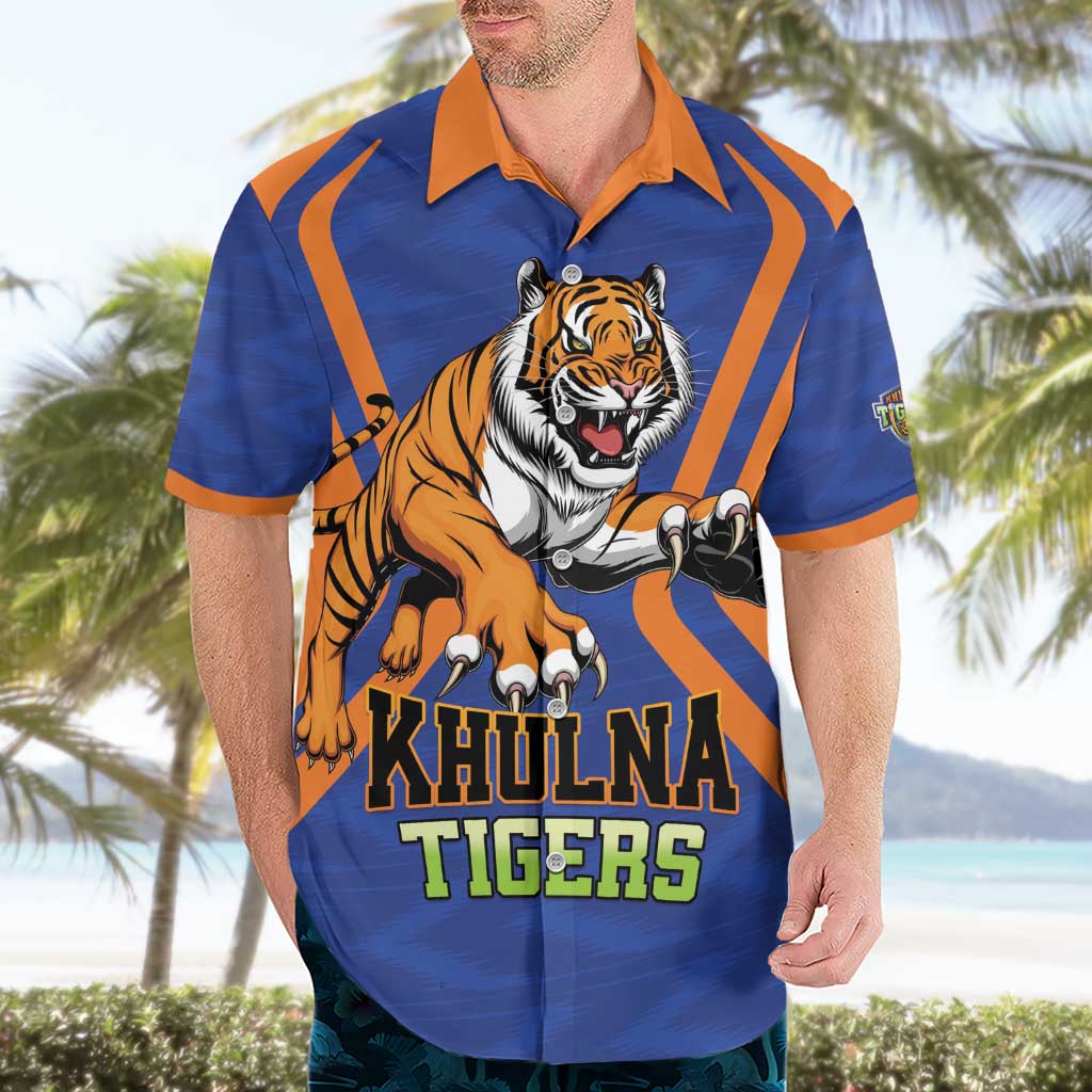 Custom Khulna Cricket Tigers Hawaiian Shirt Ready to Roar - Wonder Print Shop
